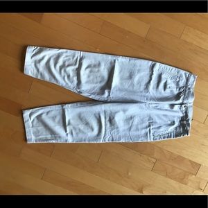 Ivory high rise pant from Christopher and banks.